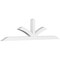 Ekena Millwork Richland Architectural Grade PVC Gable Bracket, 96"W x 24"H x 4"D x 4"F, 6/12 Pitch GBP096X24X0404RIC00 - alternate 1